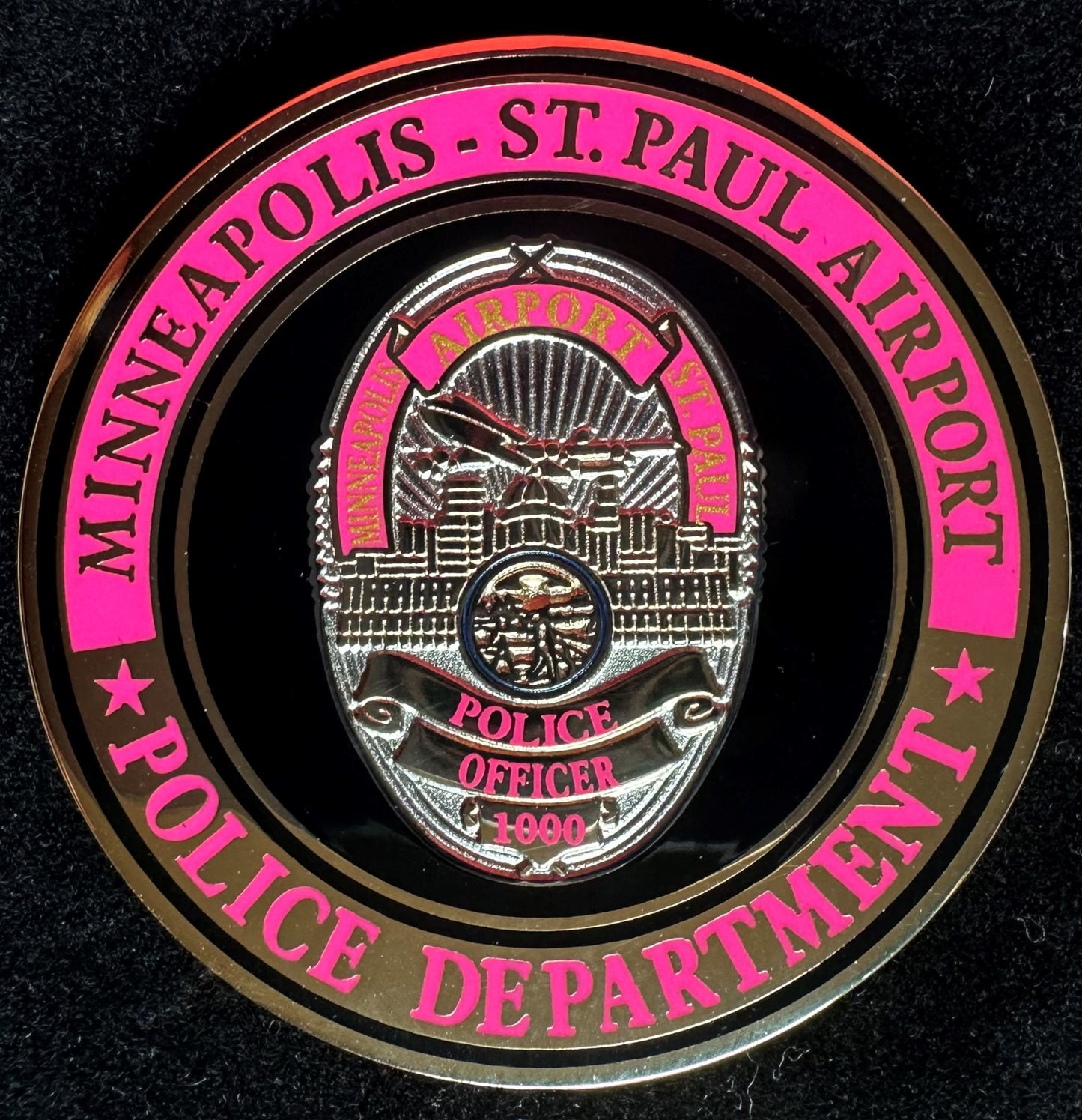 MSP Airport PD Pink Challenge Coin