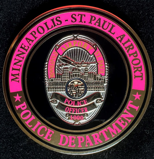 MSP Airport PD Pink Challenge Coin